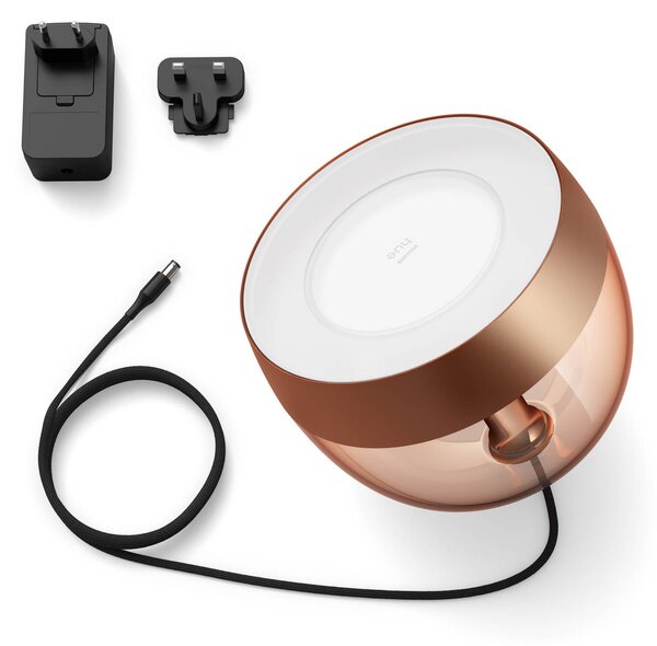 Philips Hue Επιτραπέζιο φωτιστικό LED Iris WACA, χαλκός, ρυθμιζόμενος, Χαλκού, Σαλόνι / τραπεζαρία, Πλαστικό, σύγχρονο