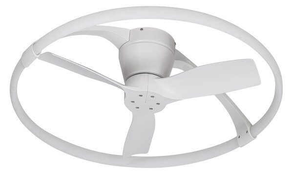Mantra Iluminación Ανεμιστήρας οροφής LED Nepal Mini, εφαρμογή, λευκός, ρυθμιζόμενος, Λευκό, Σαλόνι / τραπεζαρία, Μέταλλο, σύγχρονο