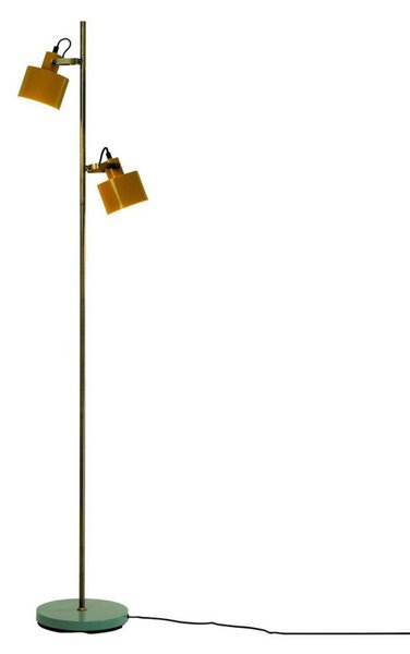 Dyberg Larsen Ocean φωτιστικό δαπέδου curry/brass/turquoise, Χρυσό / Ορείχαλκου, Μελέτη / Γραφείο, Μέταλλο, Vintage