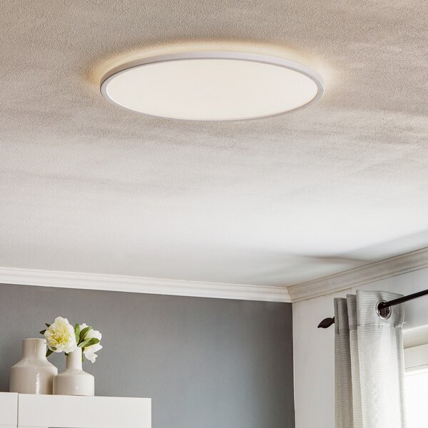 Nordlux Φωτιστικό οροφής LED Oja, Ø 42 cm, με ρυθμιζόμενη ένταση φωτισμού, 2.700 K, ρυθμιζόμενος, Λευκό, Σαλόνι / τραπεζαρία, Πλαστικό, σύγχρονο