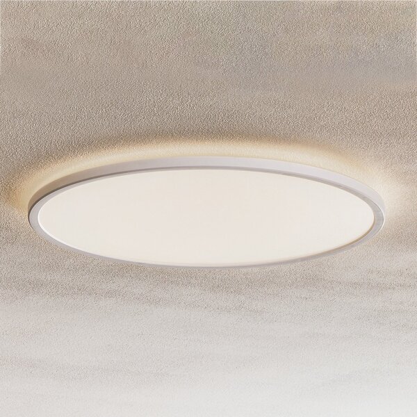 Nordlux Φωτιστικό οροφής LED Oja, Ø 42 cm, με ρυθμιζόμενη ένταση φωτισμού, 2.700 K, ρυθμιζόμενος, Λευκό, Σαλόνι / τραπεζαρία, Πλαστικό, σύγχρονο