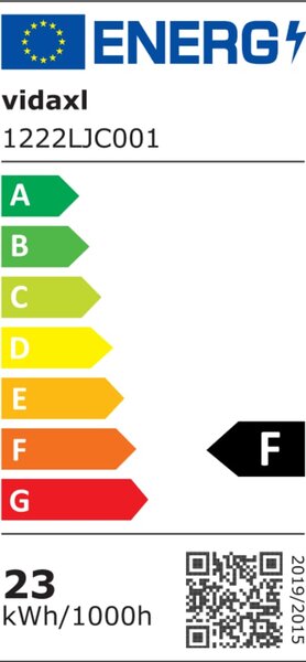 VidaXL Φωτιστικό Δαπέδου LED 23 W με Dimmer