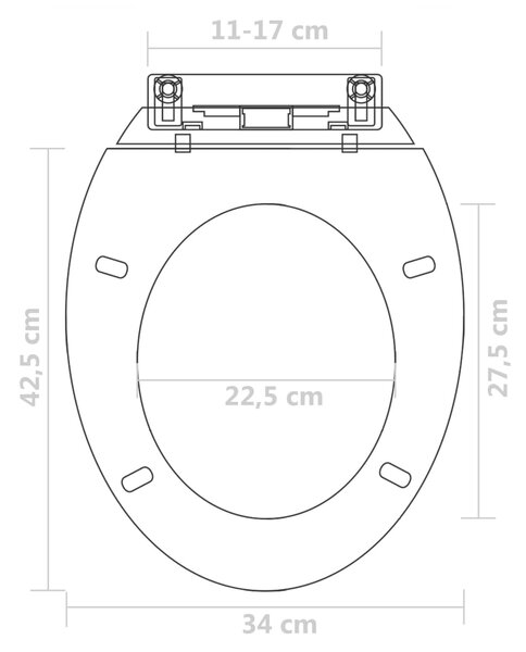 VidaXL Καθίσματα Τουαλέτας με Καπάκι Soft Close 2 τεμ. Λευκά Πλαστικά