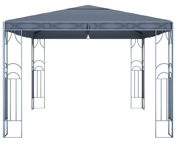 VidaXL Κιόσκι με Φωτάκια LED Ανθρακί 400 x 300 εκ