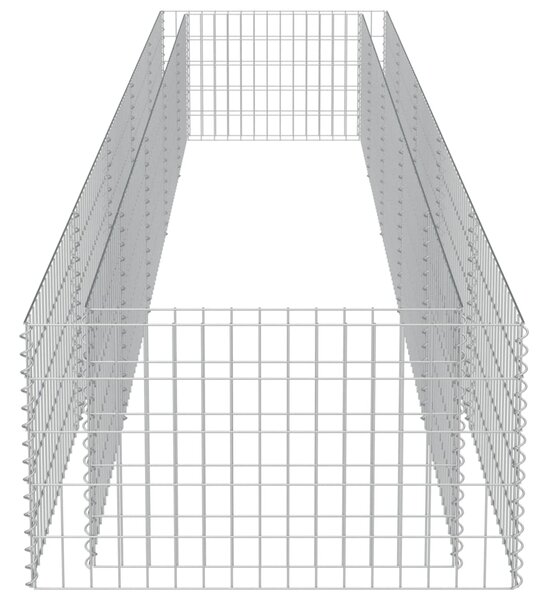 VidaXL Συρματοκιβώτιο-Γλάστρα Υπερυψωμένη 450x90x50 εκ. Γαλβ. Χάλυβας