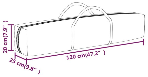 VidaXL Πτυσσόμενη Τέντα Εκδηλώσεων με Πλαϊνά Τοιχώματα Κόκκινο 3x6 μ