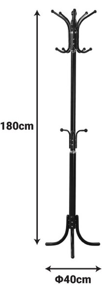 Cuier Mendora Alb 40x40x180 cm