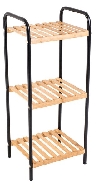 ΤΡΟΛΛΕΙ ΚΟΥΖΙΝΑΣ BAMBOO ESSENTIALS 4 ΕΠΙΠΕΔΩΝ 40Χ30Χ88 ΜΑΥΡΟ 01-13035