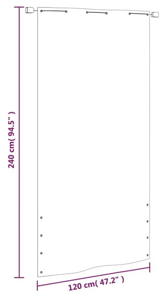 VidaXL Διαχωριστικό Βεράντας Ανοιχτό Πράσινο 120x240 εκ. Ύφασμα Oxford