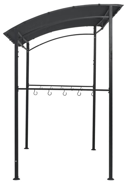 VidaXL Κιόσκι Ψησταριάς Ανθρακί 215 x 150 x 220 εκ. Ατσάλινο