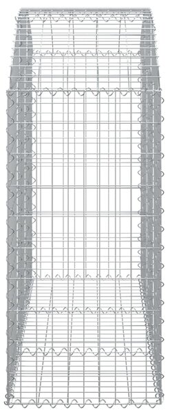 VidaXL Συρματοκιβώτιο Τοξωτό 150x50x100/120εκ. από Γαλβανισμένο Χάλυβα