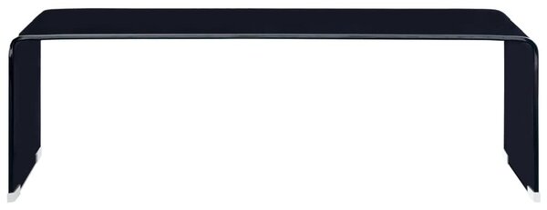 VidaXL Τραπεζάκι Σαλονιού Μαύρο 98 x 45 x 31 εκ. από Ψημένο Γυαλί