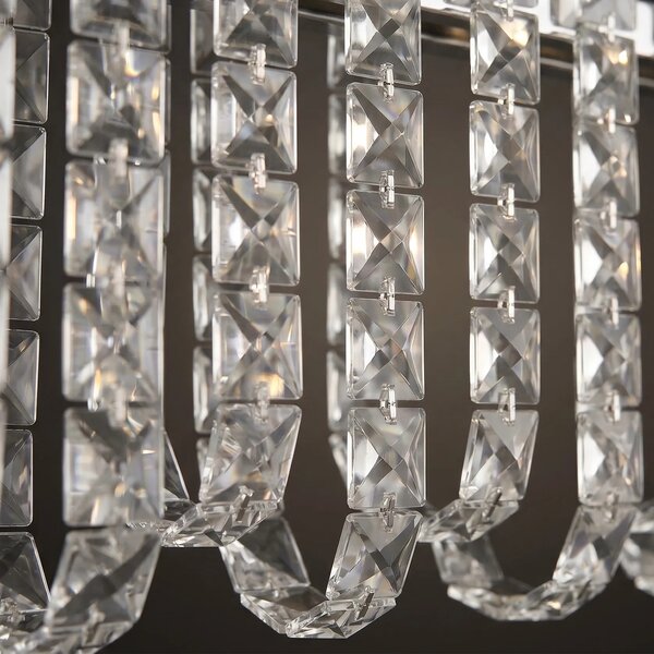 Κρυστάλλινο κρεμαστό φωτιστικό LED SWE073-CP 60cm Chrome