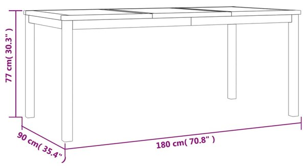 VidaXL Σετ Τραπεζαρίας Κήπου 3 Τεμαχίων από Μασίφ Ξύλο Teak