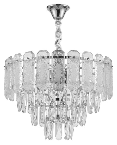 Κρυστάλλινο κρεμαστό φωτιστικό SWE087-CP 40cm CHROME