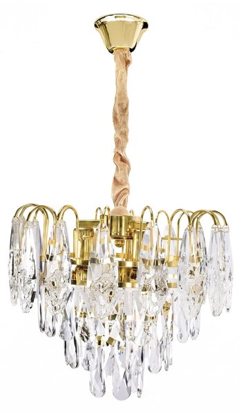 Κρυστάλλινο κρεμαστό φωτιστικό SWE078-CP 30cm GOLD