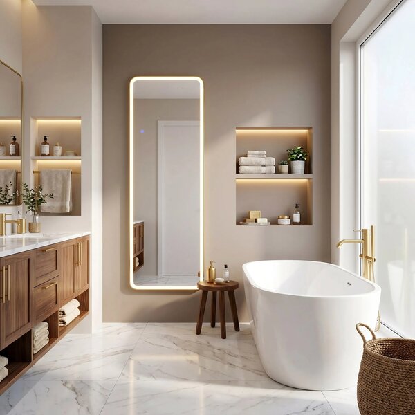 ΚΑΘΡΕΦΤΗΣ ΤΟΙΧΟΥ LED Classico 50x160cm Brush Gold