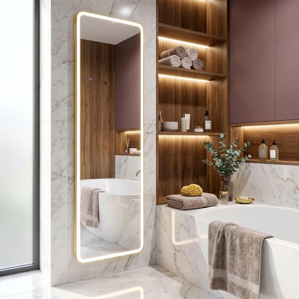 ΚΑΘΡΕΦΤΗΣ ΤΟΙΧΟΥ LED Classico 60x170cm Brush Gold
