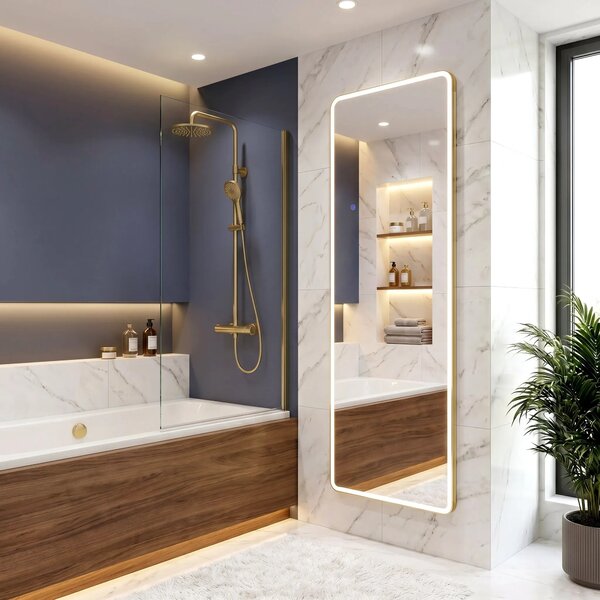 ΚΑΘΡΕΦΤΗΣ ΤΟΙΧΟΥ LED Classico 60x170cm Brush Gold