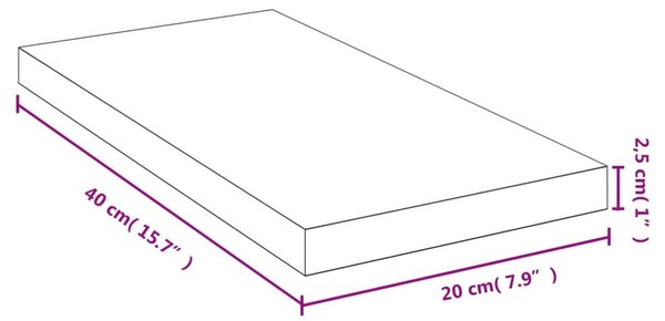 VidaXL Ράφι Τοίχου 40x20x2,5 εκ. από Μπαμπού