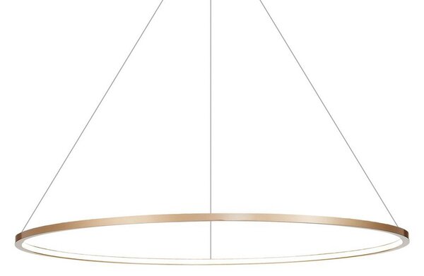 Milagro Lighting LED κρεμαστή λάμπα Saturno, Ø 100 cm, χρυσό χρώμα, 1-φωτεινή, 4.000 K, Χρυσό / Ορείχαλκου, Σαλόνι / τραπεζαρία, Αλουμίνιο, σύγχρονο