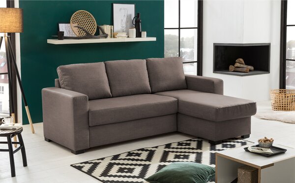 ALDO Καναπές/κρεβάτι γωνία αναστρέψιμη taupe 220x150x88cm 01-2705