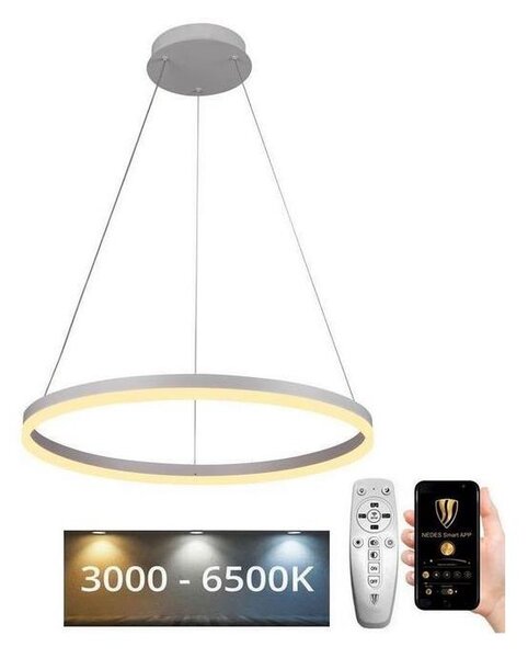 Brilagi - Led Dimmable κρεμαστό φωτιστικό οροφής CIRCLE LED/42W/230V 3000-6500K + RC