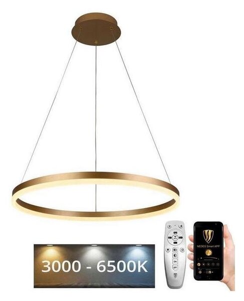 Brilagi - Led Dimmable κρεμαστό φωτιστικό οροφής CIRCLE LED/42W/230V 3000-6500K + RC