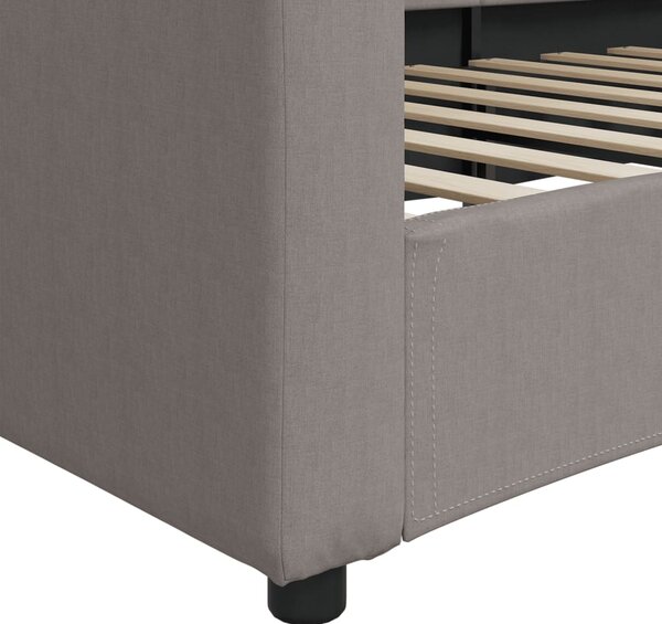 VidaXL Καναπές Κρεβάτι Taupe 80 x 200 εκ. Υφασμάτινος