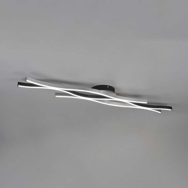 Trio Lighting Φωτιστικό οροφής Blaze LED, CCT, dimmable, αλουμίνιο, ρυθμιζόμενος, Μεταλλικό, Σαλόνι / τραπεζαρία, Μέταλλο, σύγχρονο