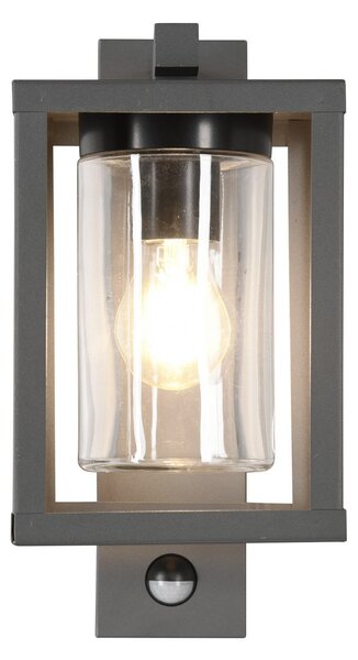 Trio Lighting Εξωτερικός φωτιστικός Lunga με αισθητήρα κίνησης, Μαύρο, Αλουμίνιο, σύγχρονο