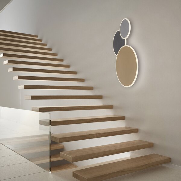 Q-Smart-Home Paul Neuhaus Q-Piato LED φωτιστικό οροφής, τρίφωτο, ρυθμιζόμενος, Πολύχρωμο, Σαλόνι / τραπεζαρία, Μέταλλο, σύγχρονο, Οροφή πολλαπλής φλόγας