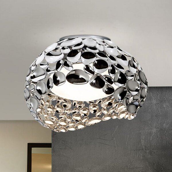 Schuller Valencia Φωτιστικό οροφής Narisa LED, Ø 46 cm, χρώμιο, Μεταλλικό, Σαλόνι / τραπεζαρία, Μέταλλο, σύγχρονο
