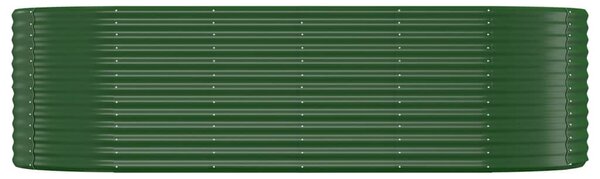 VidaXL Ζαρντινιέρα Πράσινη 249x100x68εκ Ατσάλι με Ηλεκτρ. Βαφή Πούδρας