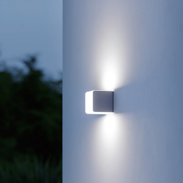 STEINEL L 830 C LED φωτιστικό τοίχου εξωτερικού χώρου, ανθρακί, ρυθμιζόμενος, Μαύρο, Πλαστικό, σύγχρονο