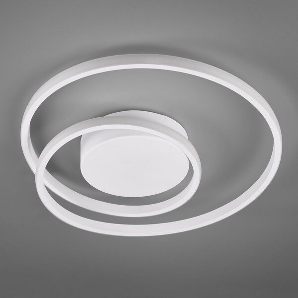 Reality Leuchten Φωτιστικό οροφής LED Zibal, dimmable, λευκό, ρυθμιζόμενος, Λευκό, Σαλόνι / τραπεζαρία, Μέταλλο, σύγχρονο