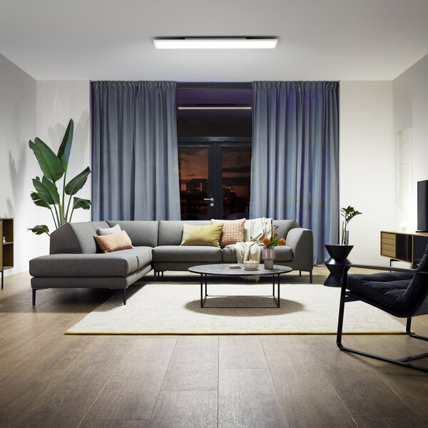 Philips Hue Aurelle LED πάνελ τετράγωνο, 120 x 30 cm, ρυθμιζόμενος, Λευκό, Σαλόνι / τραπεζαρία, Μέταλλο, σύγχρονο