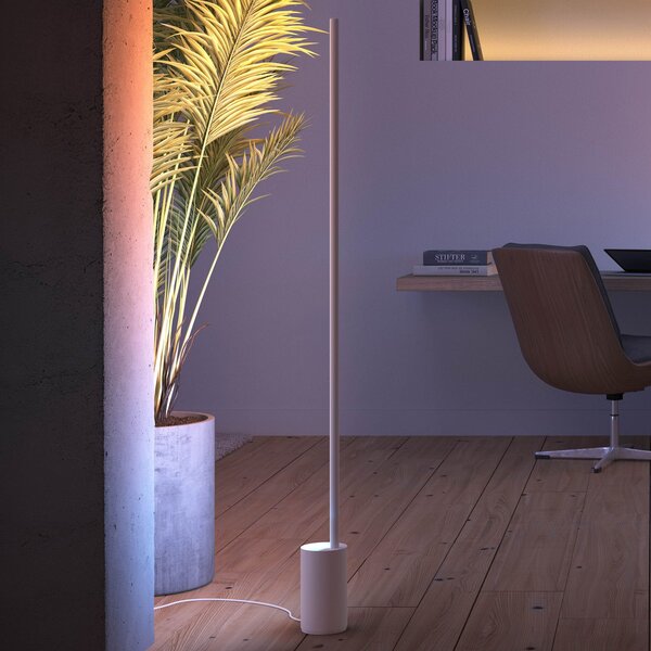 Philips Hue Φωτιστικό δαπέδου Gradient Signe LED λευκό, ρυθμιζόμενος, Λευκό, Σαλόνι / τραπεζαρία, Μέταλλο