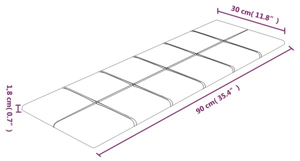 VidaXL Πάνελ Τοίχου 12 τεμ. Κίτρινο 90 x 30 εκ. 3,24 μ² Βελούδινα