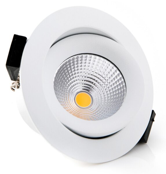 The Light Group SLC One 360° LED χωνευτό φως λευκό 3.000K, ρυθμιζόμενος, Λευκό, Σαλόνι / τραπεζαρία, Μέταλλο, σύγχρονο, Φωτιστικά εσοχής στρογγυλά