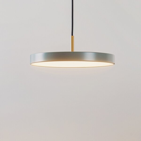 UMAGE LED κρεμαστό φωτιστικό Asteria Mini, ανοιχτό πράσινο/ορείχαλκος, Ø 31 cm, ρυθμιζόμενος, Πράσινο, Σαλόνι / τραπεζαρία, Μέταλλο, σχεδιασμός