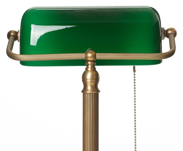 Berliner Messinglampen Χειροποίητη λάμπα τραπεζίτη JIVAN, Πράσινο, Σαλόνι / τραπεζαρία, Γυαλί, Αντίκα