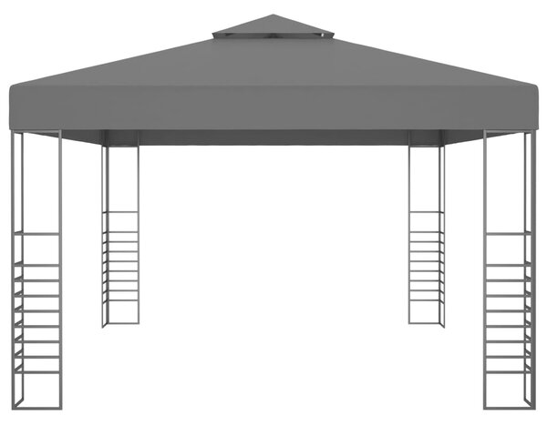 VidaXL Κιόσκι με Φωτάκια LED Ανθρακί 3 x 4 μ