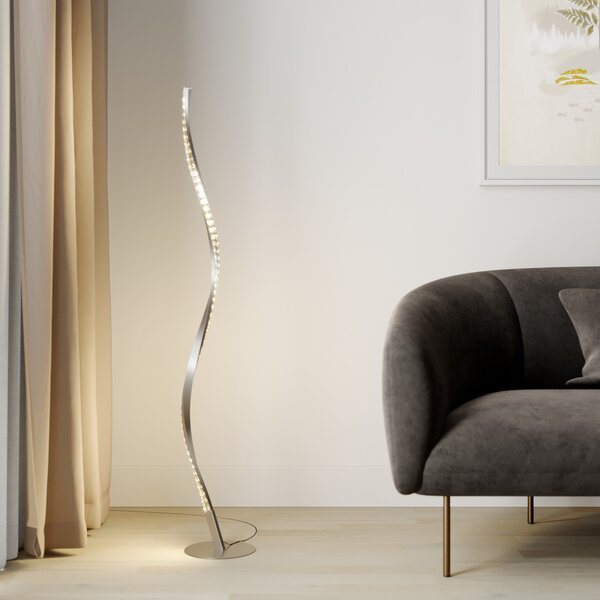 Lindby Φωτιστικό δαπέδου LED Criostal, RGBW, με δυνατότητα ρύθμισης,, ρυθμιζόμενος, Μεταλλικό, Σαλόνι / τραπεζαρία, Αλουμίνιο, σύγχρονο