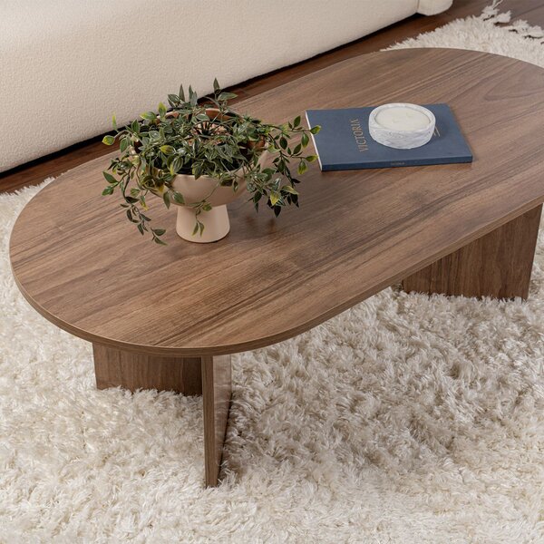 Τραπέζι Σαλονιού (119x60x40) A-G Sable 909NRD1109 Walnut