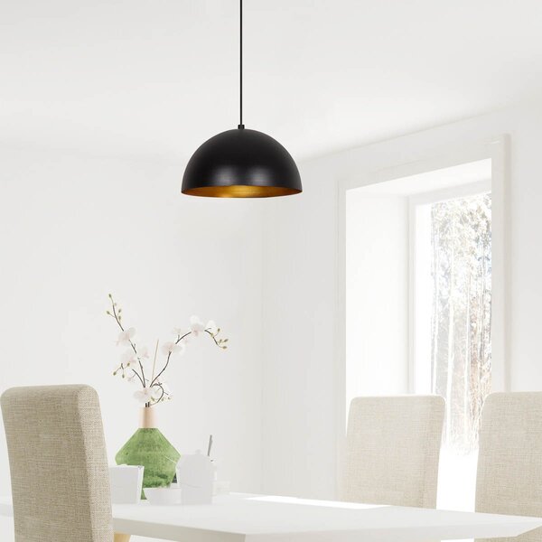 Φωτιστικό Οροφής Μονόφωτο A-G Sivani 892OPV1785 Black/Gold