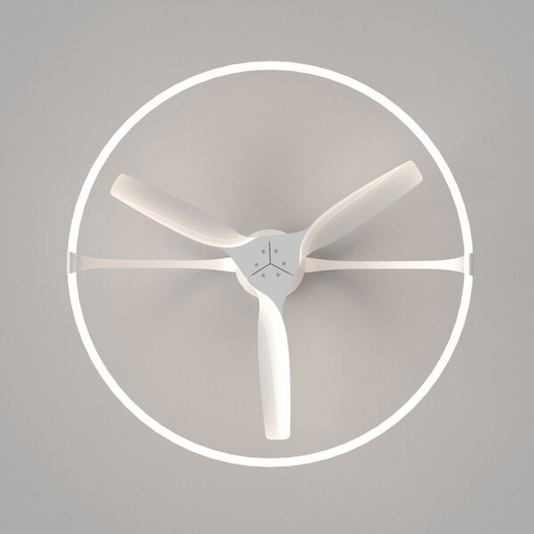 Mantra Iluminación Έξυπνος ανεμιστήρας οροφής LED Nepal, λευκός, DC, αθόρυβος, ρυθμιζόμενος, Λευκό, Σαλόνι / τραπεζαρία, Μέταλλο, σύγχρονο
