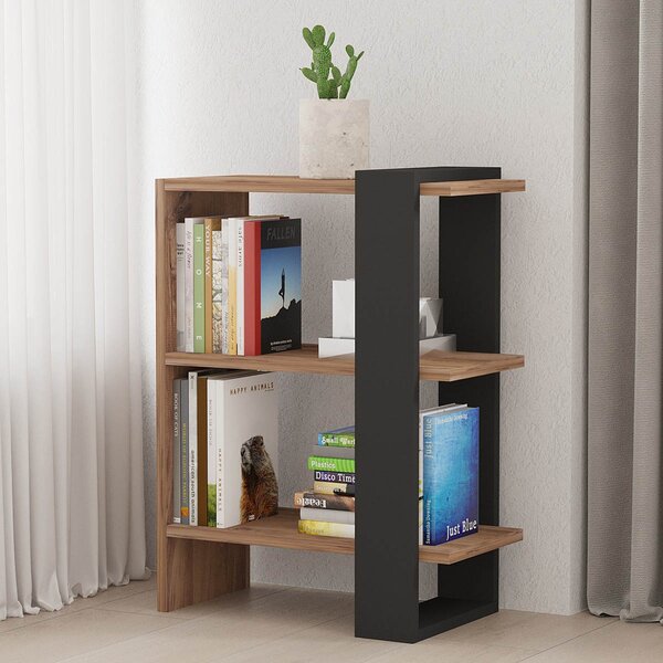 Βιβλιοθήκη Δαπέδου 2 Θέσεων (51.8x25x70) A-G Ova 835PUQ3643 Oak/Anthracite