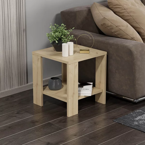 Βοηθητικό Τραπεζάκι (40x40x42) A-G Midi Yan 362ANT1109 Oak