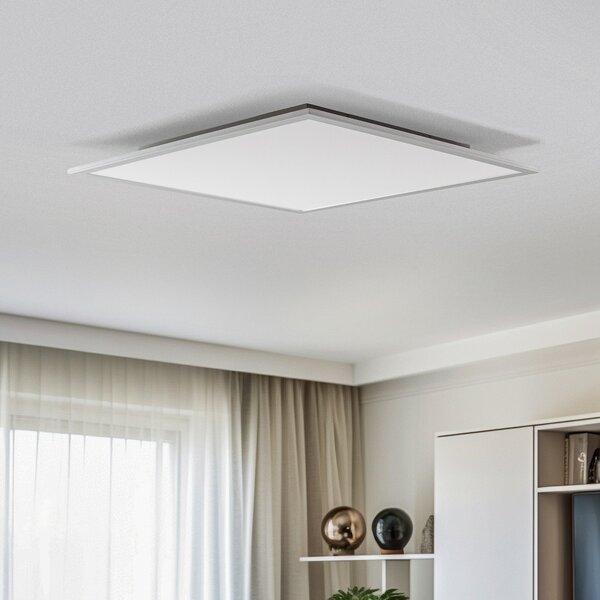 Lindby LED πάνελ Livel, 4000K, 62 cm x cm, ασημί, μέταλλο, Μεταλλικό, Κουζίνα, Πλαστικό, σύγχρονο